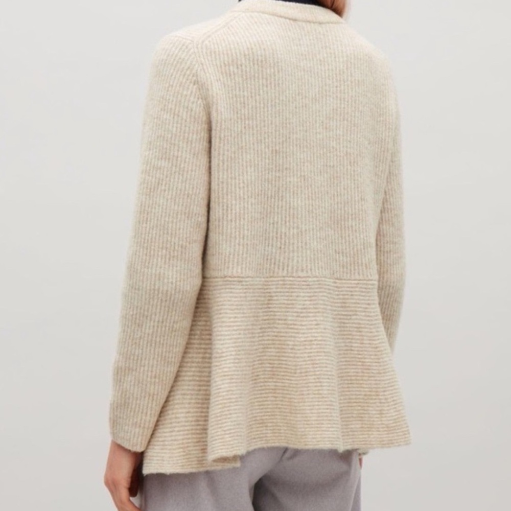 Cos Cream Crew Neck Sweater View 2
